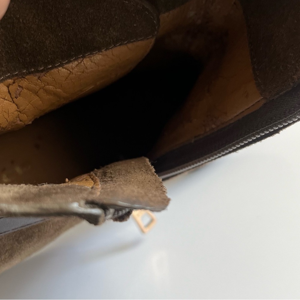 COACH- Dark Green Olive Ankle Boots with Zipper Size 7.5 - Picture 10 of 13